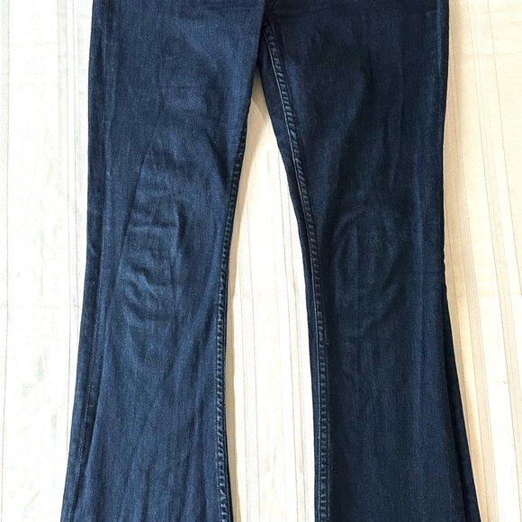 Free People Jeans Women’s Size 29 Blue Stretch Button Fly Bootcut - Picture 1 of 9